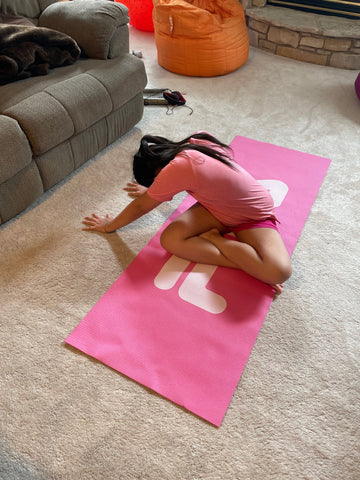 Young Girl Practicing Yoga
