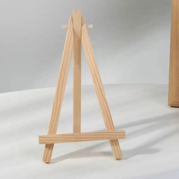 AOOKMIYA Natural Wood Easel Frame Tripod Display Meeting Wedding Table