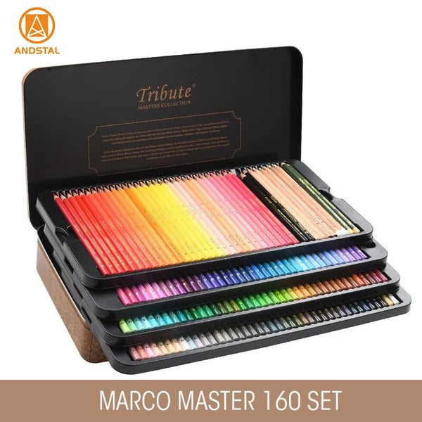 Marco Tribute 300 Colors Gift Box Colored Pencils Set Master Oil Limit –  AOOKMIYA