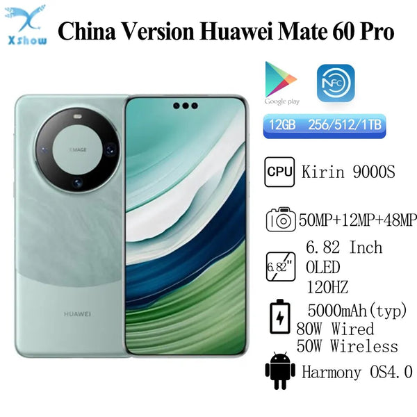 New Original Huawei Mate 60 Pro Mobile Phone 6.82 OLED 120Hz Screen K –  AOOKMIYA