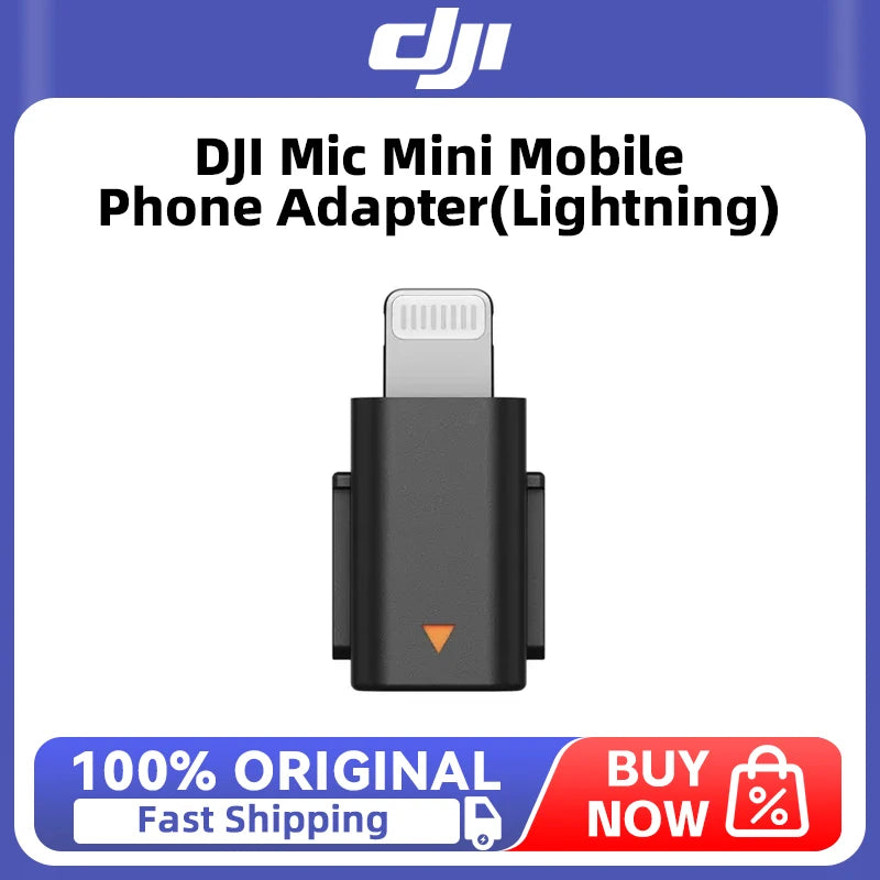 AOOKMIYA DJI Mic Mini Mobile Phone Adapter (Lightning) Connect to an Apple mobile device for DJI Mic Mini Original Accessories