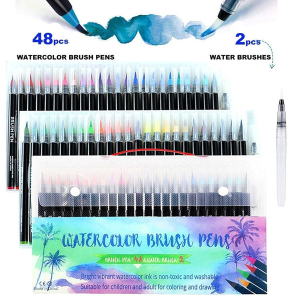 HIMI Water Based Art Marker, 36 Colors Dual Tip Brush Pens Artist