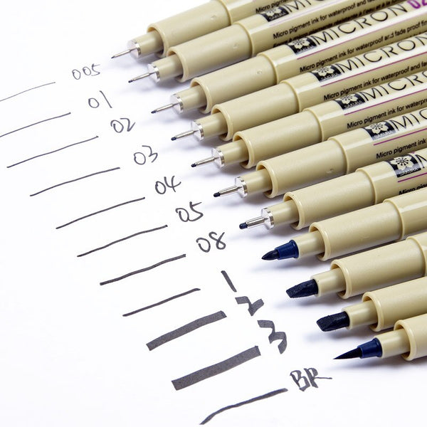 6PCS Sakura Pigma Micron Pen,Archival Pigment Ink Drawing Pens