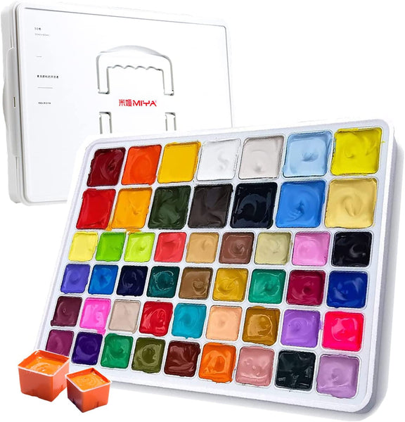 Gouache Paint Set, 50 Colors(14 Colors X 60Ml + 36 Colors X 30Ml