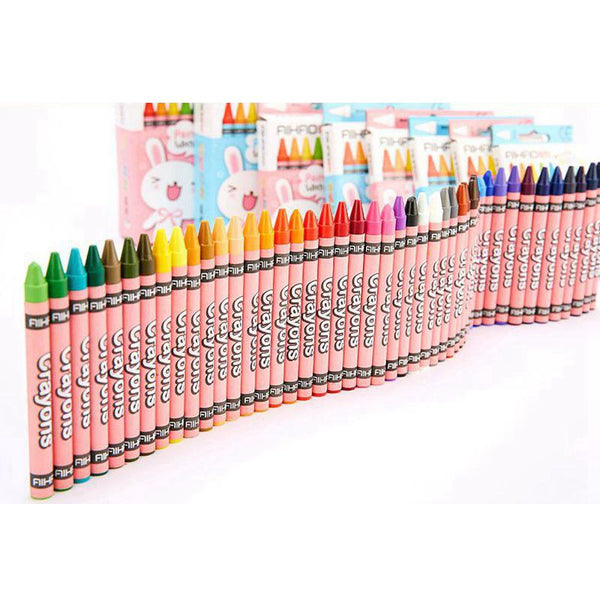 Miya Himi Silky Gel Wax Crayons 12/24/36 Colors; Washable, Pastel, Wat –  AOOKMIYA