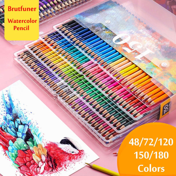 Brutfuner 120/160 Colour soft Oil Pencil Set 150 watercolor pencil Co –  AOOKMIYA