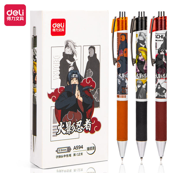 Deli Pen 48Pcs Naruto Series Rollerball Pens for School Supplies Japan –  AOOKMIYA