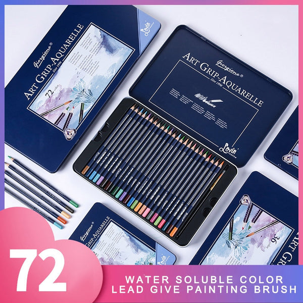 Premium Soft Core 180 Watercolor pencil Water Colored Pencil Set for –  AOOKMIYA