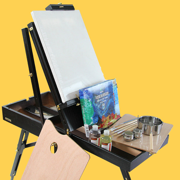 Wooden Easel for Painting Caballete Pintura Drawing Sketch Easel Lapto –  AOOKMIYA