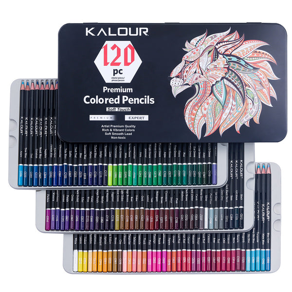 KALOUR 240 Colors Colored Pencils Set Drawing Pencil Oil Pastel Colori –  AOOKMIYA