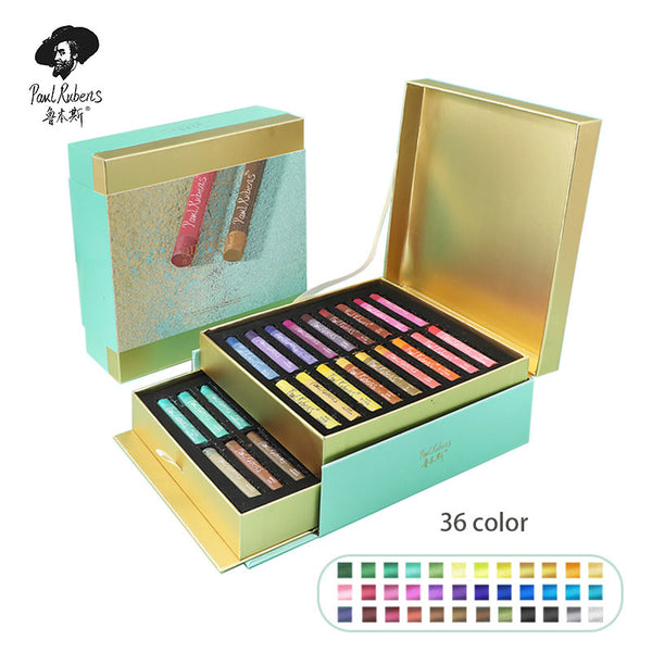  Paul Rubens Professional Soft Pastels, 36 Colors Chalk Pastels,  Non Toxic Handmade Soft Chalk Pastels Set for Painting, Drawing, Blending,  Crafting, Ideal Art Supplies for Artists, Beginners : Arts, Crafts