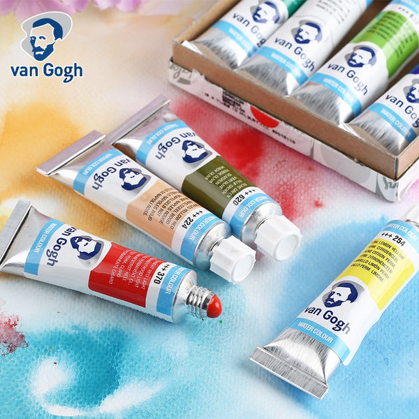 Van Gogh10ml Dusk/Metallic/Interfence Color Professional Watercolor Paint  Tube Water Colour Aquarelle For Painting Art Supplies