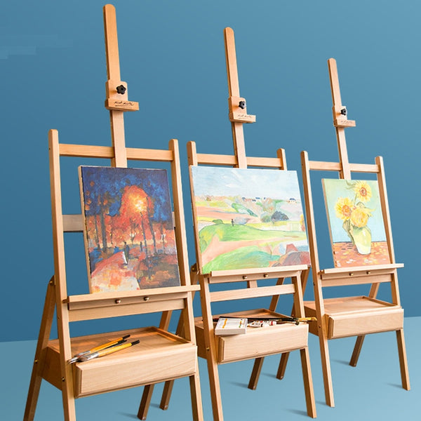 Painting Easel Caballete Pintura High Quality Wood Oil Sketch Watercolor  Drawing Easel Poster Display Stand Gallery