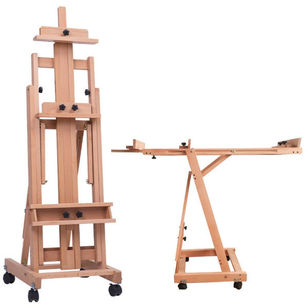 Solid Wood Easel Caballete De Pintura Artist Oil Paint Stand Atril Mad –  AOOKMIYA