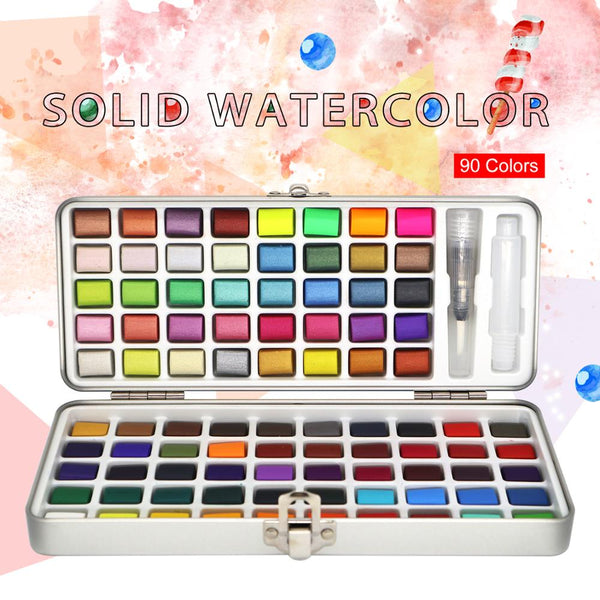 Watercolor Paints 6 Colors Acuarelas Profesionales Metallic Pearlescen –  AOOKMIYA