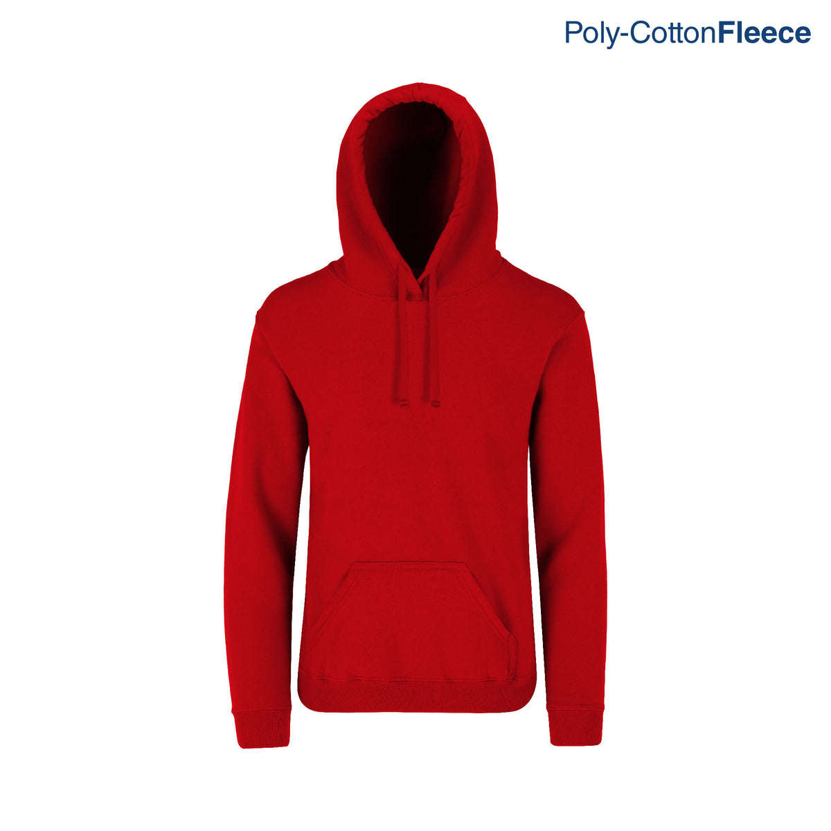 Youth’s Unisex Hooded Sweatshirt With Kangaroo Pocket (Red) – Yazbek ...