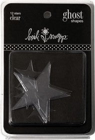 Heidi Swapp - Acetate Ghost Shapes - Stars - Clear