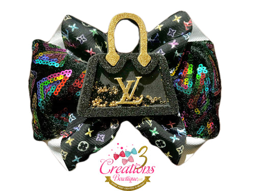 Louis Vuitton big hair bow shaker – 3CreationsBowtique,LLC