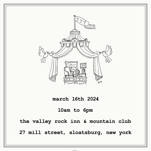 Ticking Tent March 16, 2023 10-6 Valley Rock inn 