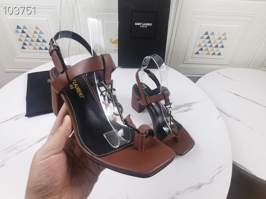 Saint Laurent YSL Opyum Sandals High Heels Shoes 08125