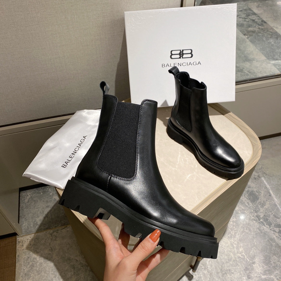 Balenciaga Leather boots Fashionable Leisure Boots Shoes 08186