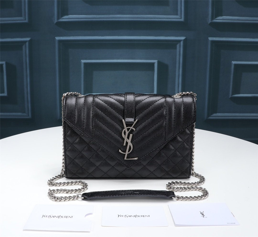 YSL Newest Popular Women Leather Handbag Tote Crossbody Shoulder