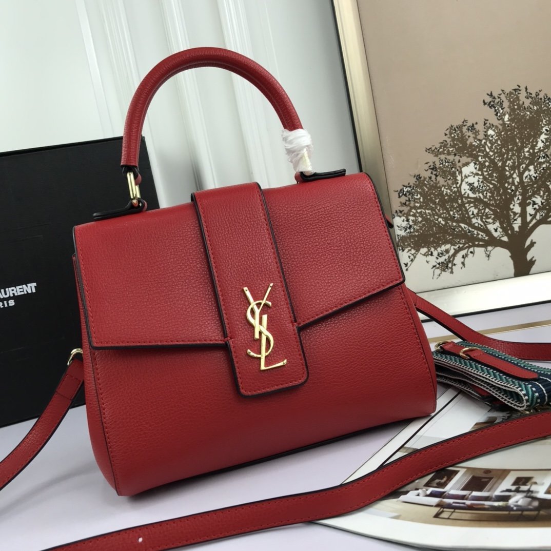 YSL Women Leather Shoulder Bag Satchel Tote Bag Handbag Shopping