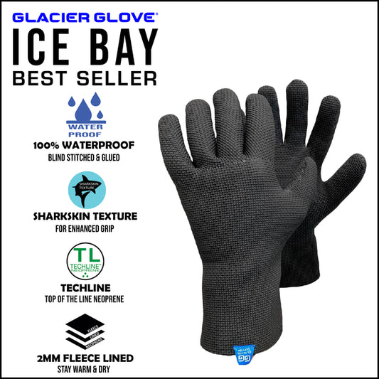 Berkley Coated Grip Fishing Gloves to Slippery Fish Blue/Grey
