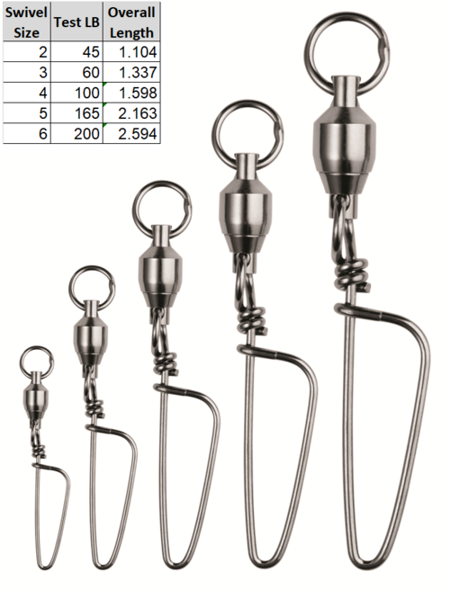 Eagle Claw Barrel Swivels with Interlock Snaps – Tackle World