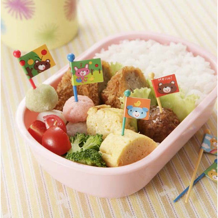 Torune Food Pick, Leaves Shape-Bento Box, Mini, Lunch Box Accessories-Child-  MULTICOLORED 