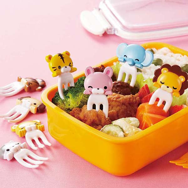 Mini Forks Animal Food Picks for Kids Cute Fruit Fork Bento Box