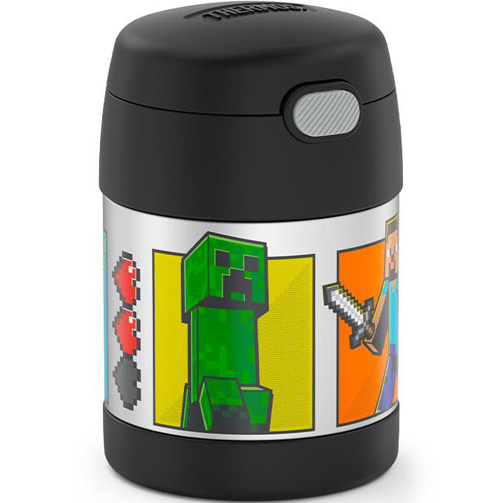 Thermos Funtainer Food Jar With Spoon Minecraft Cutekidstuff Com