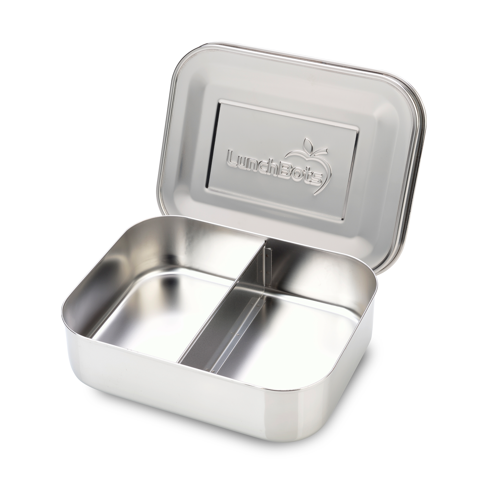 LunchBots Large Cinco Stainless Steel Lunch Container - Five Section Design  Holds a Variety of Foods - Metal Bento Box for Kids or Adults - Dishwasher