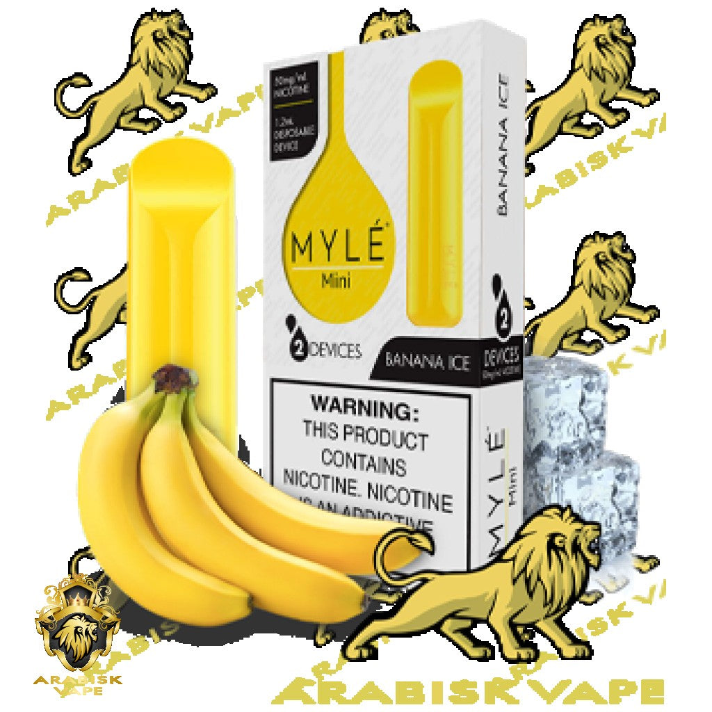 MYLE Mini Disposable Device - Banana Ice 320 puffs/pod 50mg MYLE