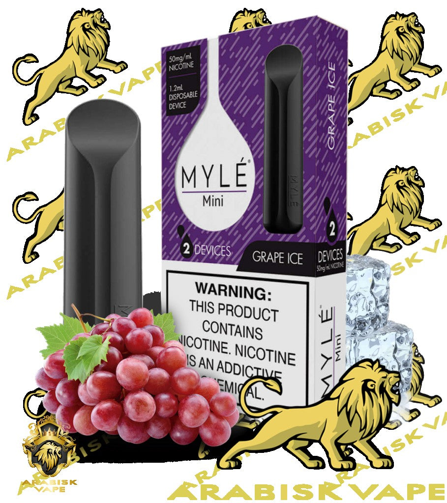MYLE Mini Disposable Device - Grape Ice 320 puffs/pod 50mg MYLE