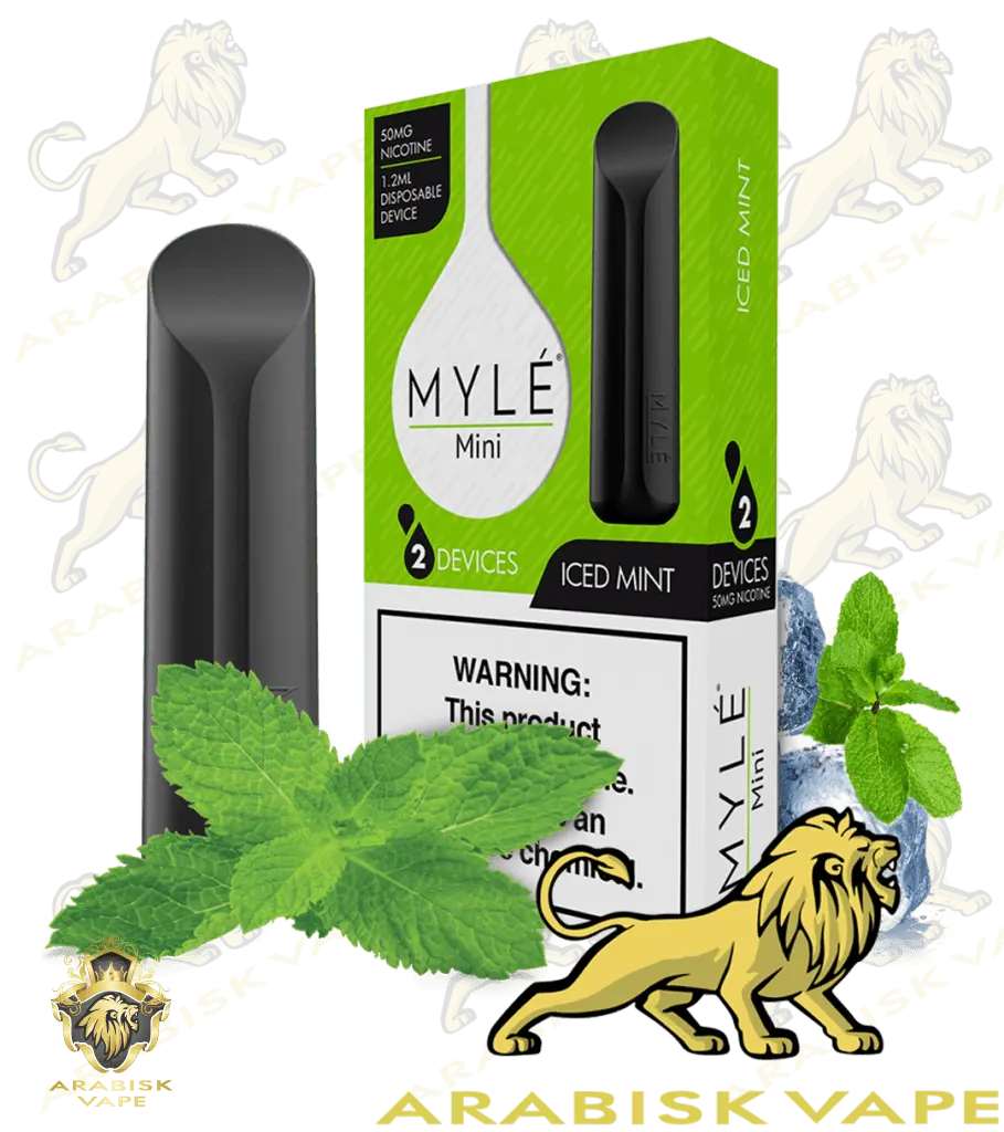 MYLE Mini Disposable Device - Iced Mint 320 puffs/pod 50mg MYLE