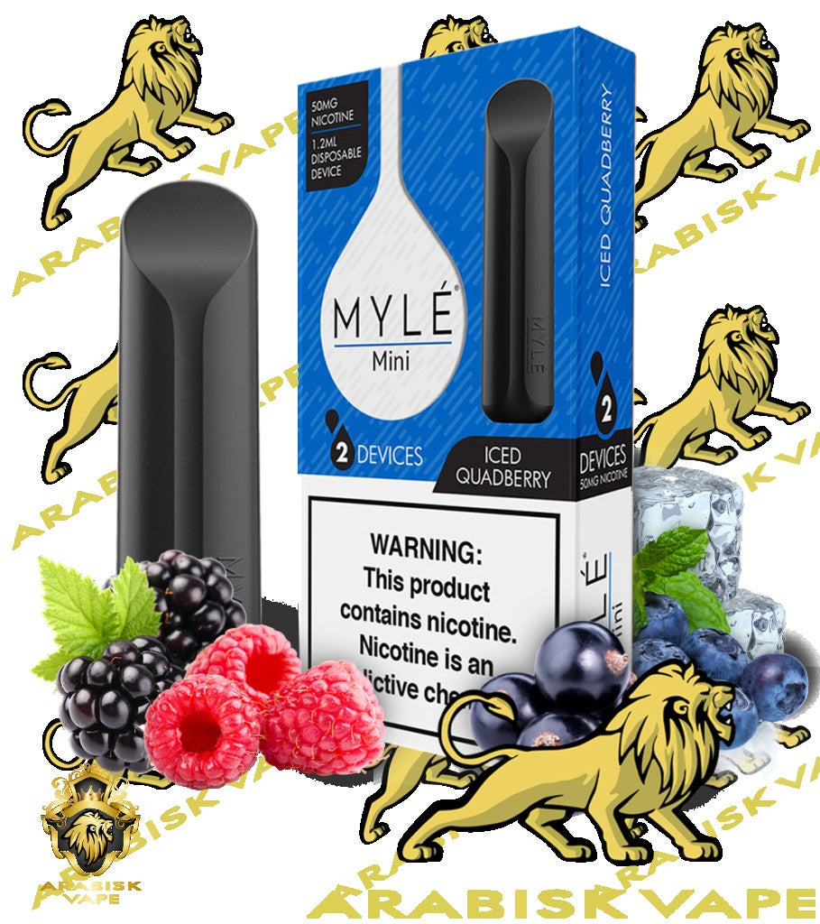 MYLE Mini Disposable Device - Iced Quad Berry 320 puffs/pod 50mg MYLE