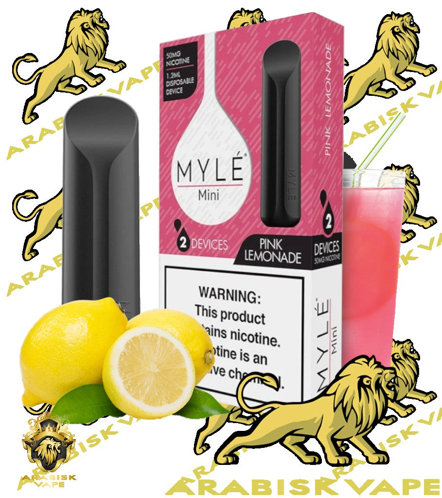 MYLE Mini Disposable Device - Pink Lemonade 320 puffs/pod 50mg MYLE