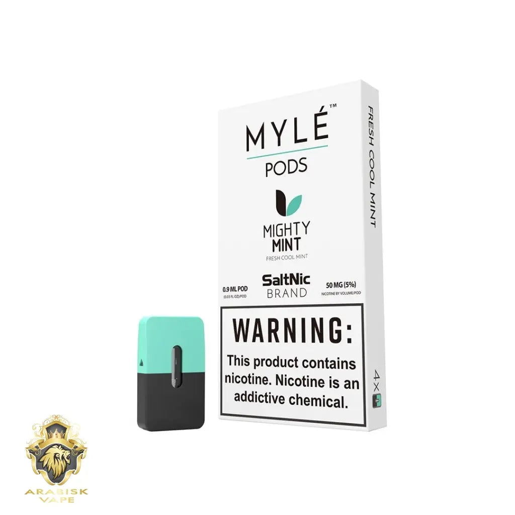 MYLE V2 Pods - Mighty Mint 0.9ml 50mg MYLE