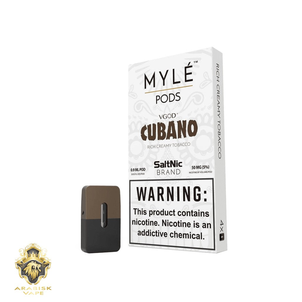 MYLE V2 Pods - VGOD Cubano 0.9ml Pods 50mg MYLE