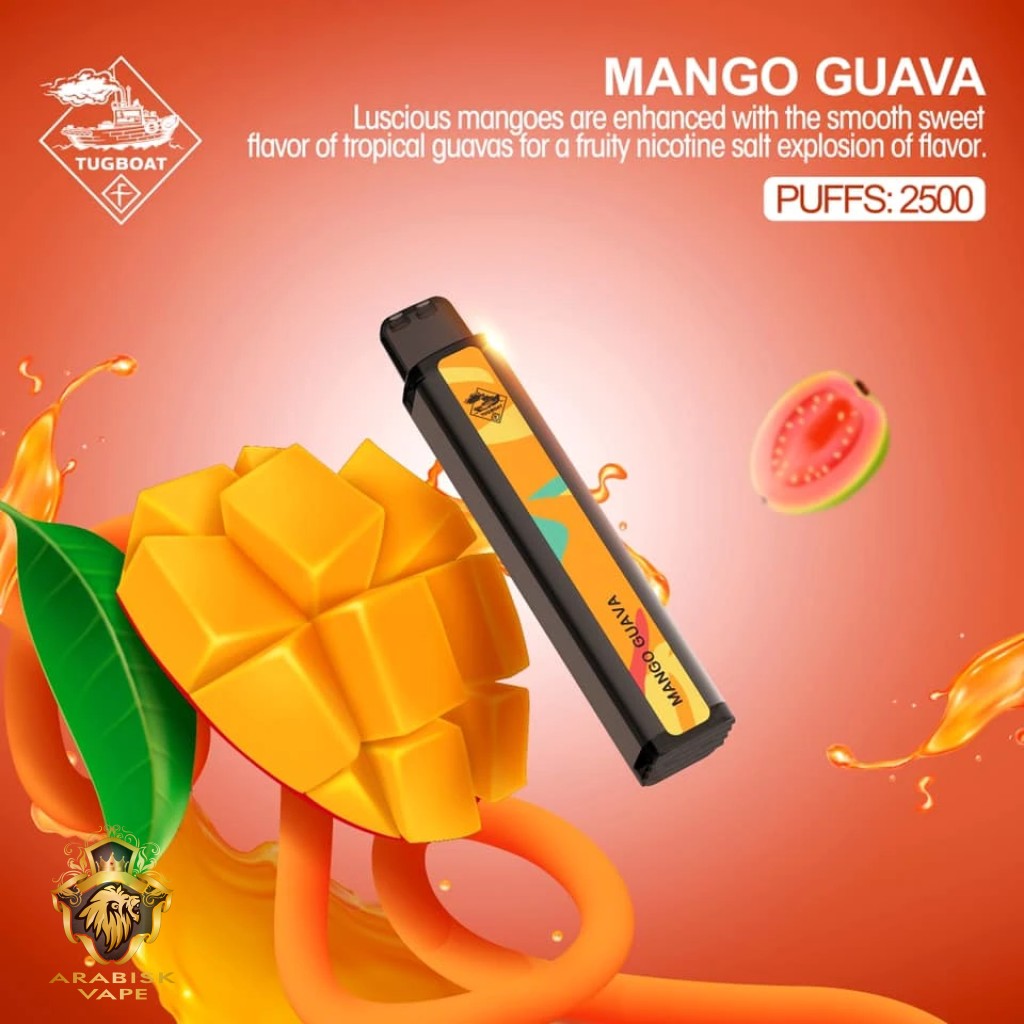TUGBOAT XXL - Mango Guava Disposable Pod Device 50mg 2500 Puffs Tugboat