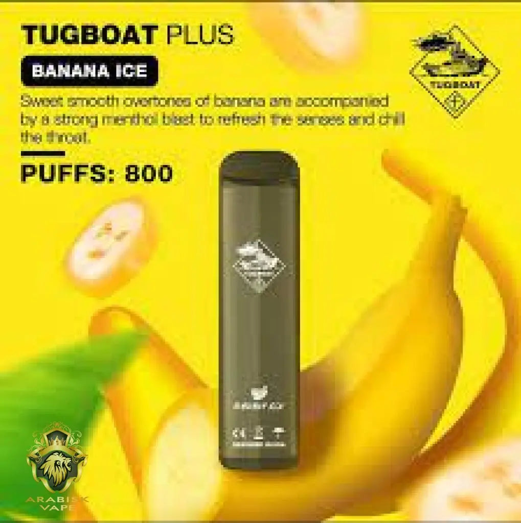 Tugboat Plus - Banana Ice 800 Puffs 50mg Tugboat