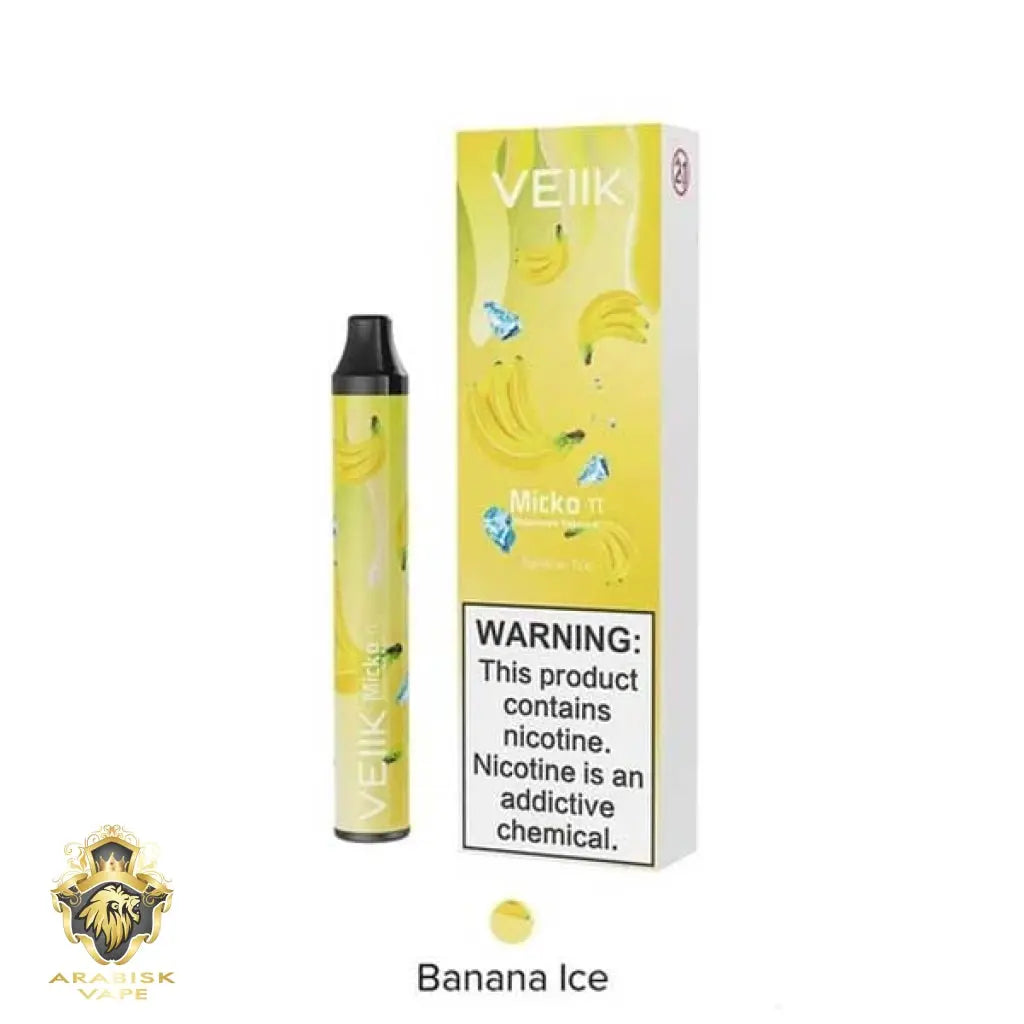 VEIIK - Micko  (Pi) Banana Ice Disposable Vaporizer 50MG 600 Puffs VEIIK