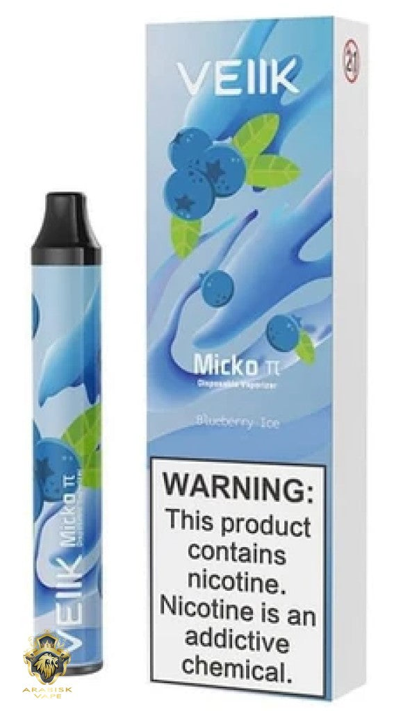 VEIIK - Micko  (Pi) Blueberry Ice Disposable Vaporizer 50MG 600 Puffs VEIIK