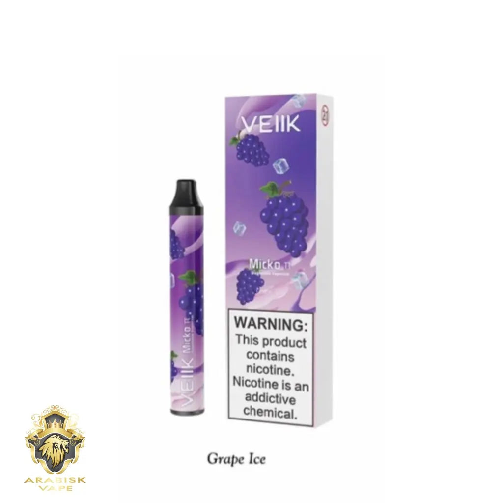 VEIIK - Micko  (Pi) Grape Ice Disposable Vaporizer 50MG 600 Puffs VEIIK