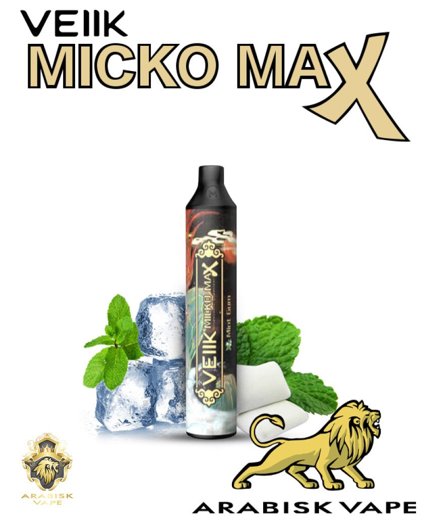 VEIIK - Micko Max Mint Gum 50mg 1500 Puffs VEIIK