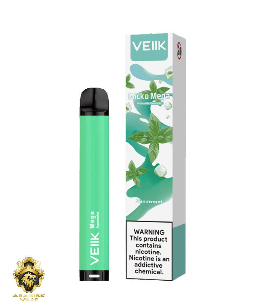 VEIIK - Micko Mega Spearmint Disposable Vaporizer 800 Puffs 35mg VEIIK