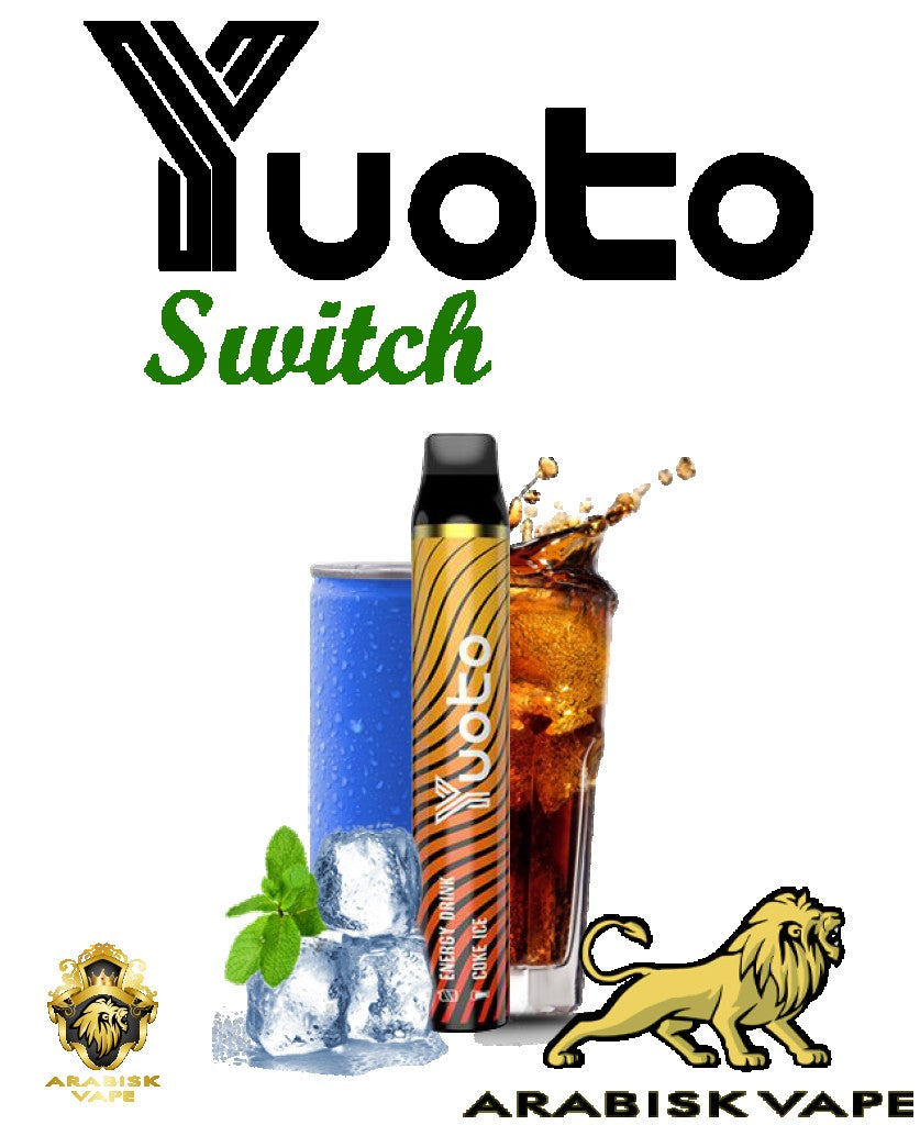 YUOTO Switch - Energy Drink & Coke Ice 50mg 3000  Puffs Yuoto