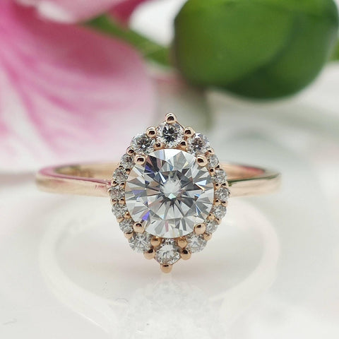 CAMILA ROUND MOISSANITE ENGAGEMENT RING 5