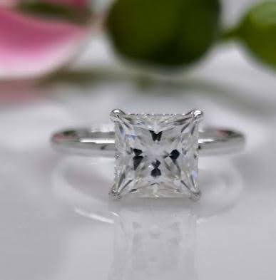 EDEN PRINCESS CUT LAB CREATED DIAMOND ENGAGEMENT RING